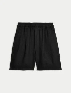 Pure Linen High Waisted Shorts 15 Pure Linen High Waisted Shorts -M&S pure linen high waisted shorts 4