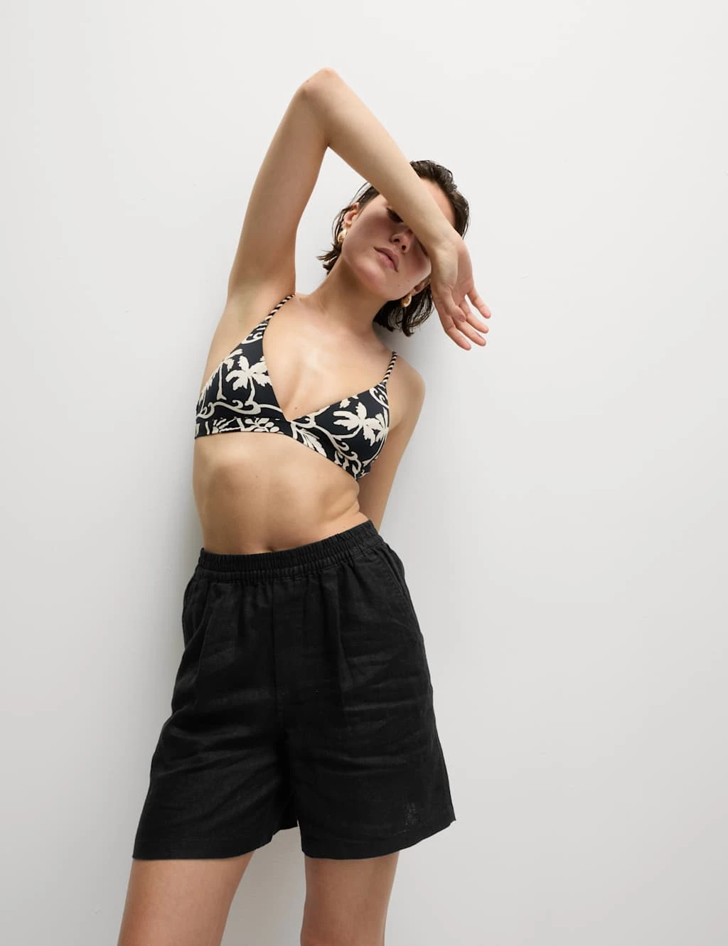 Pure Linen High Waisted Shorts 11 Pure Linen High Waisted Shorts - Image 9