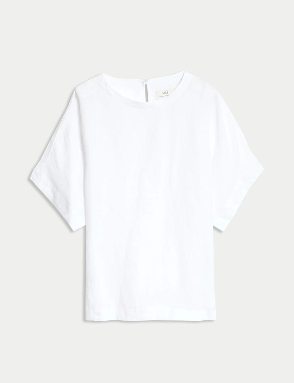 Pure Linen Round Neck Relaxed Blouse 8 Pure Linen Round Neck Relaxed Blouse - Image 6