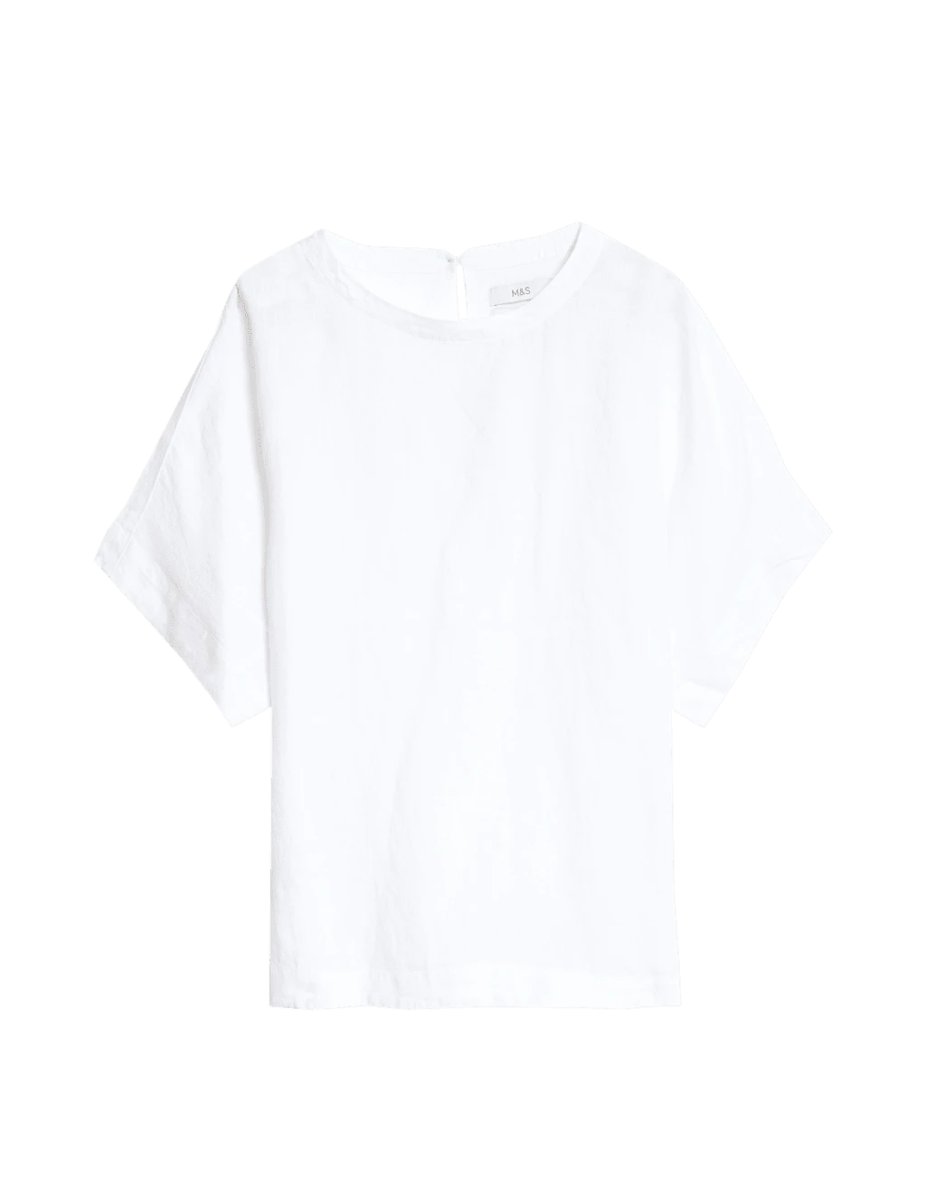 Pure Linen Round Neck Relaxed Blouse 10 Pure Linen Round Neck Relaxed Blouse - Image 8