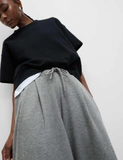 Super Wide Leg Palazzo Joggers -M&S pure linen straight leg trousers 1