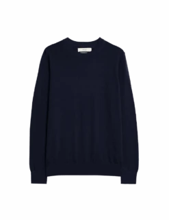 Pure Merino Wool Crew Neck Jumper -M&S pure merino wool crew neck jumper 1