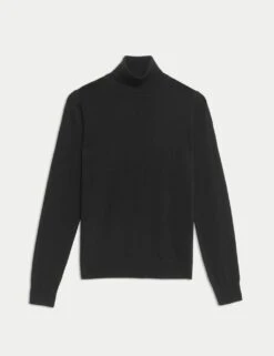 Pure Merino Wool Roll Neck Jumper -M&S pure merino wool roll neck jumper 11