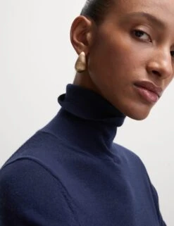 Pure Merino Wool Roll Neck Jumper -M&S pure merino wool roll neck jumper 17