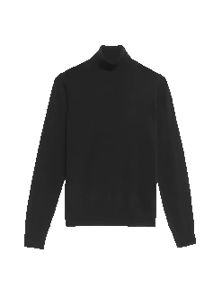 Pure Merino Wool Roll Neck Jumper -M&S pure merino wool roll neck jumper