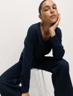 Pure Merino Wool V-Neck Jumper -M&S pure merino wool v neck jumper 15