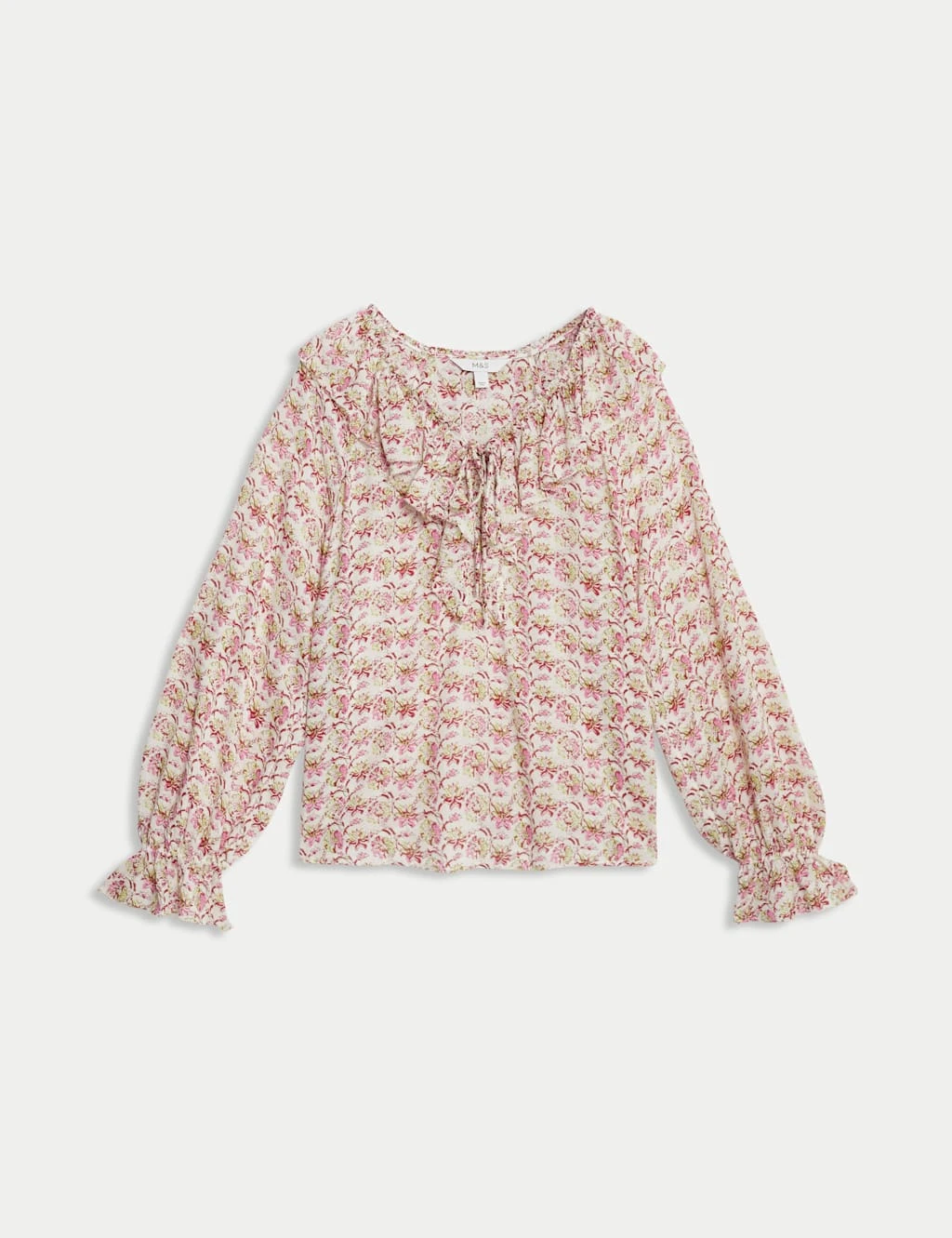 Pure Modal Floral Ruffle Blouse 8 Pure Modal Floral Ruffle Blouse - Image 6