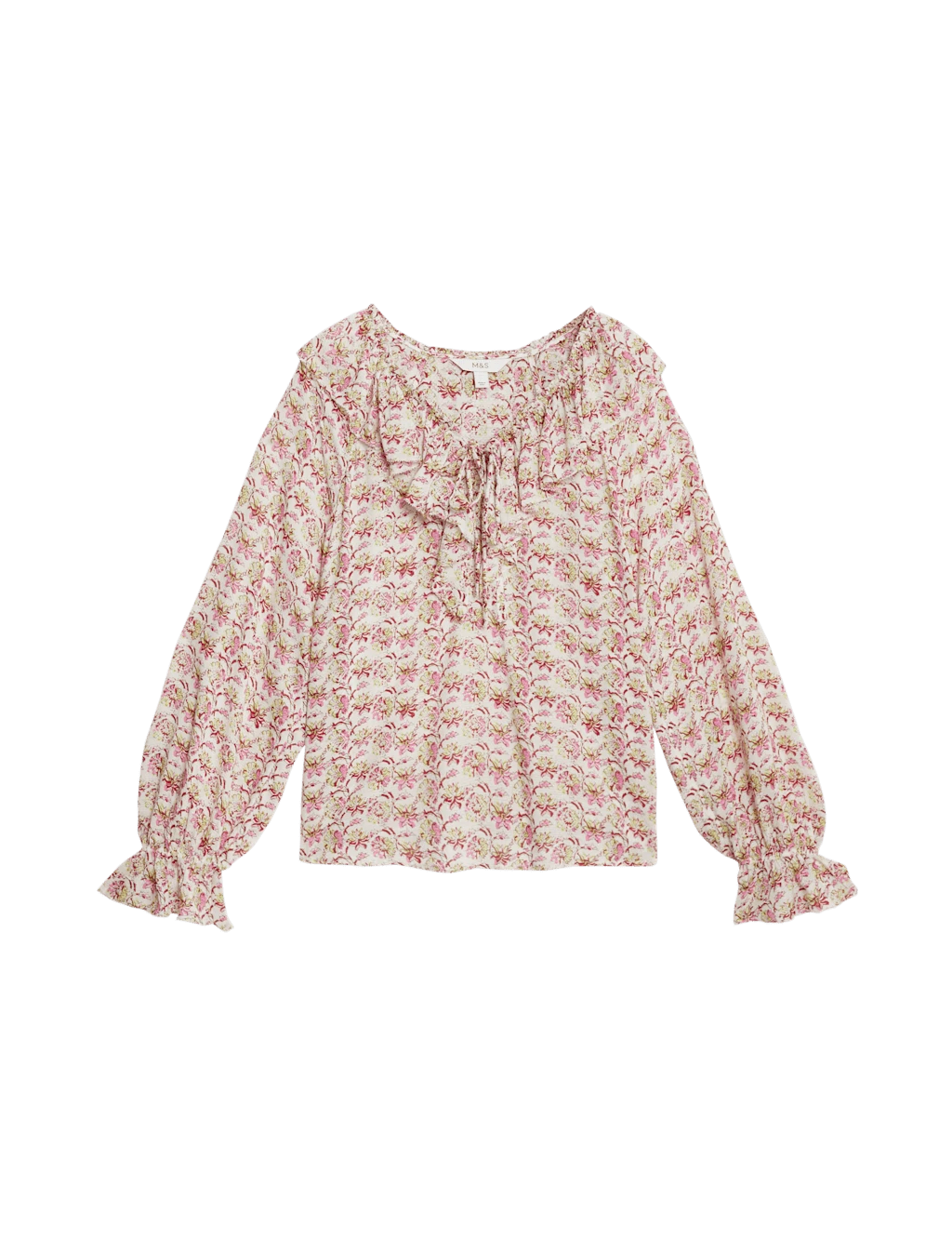 Pure Modal Floral Ruffle Blouse 10 Pure Modal Floral Ruffle Blouse - Image 8