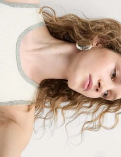 Ribbed Fitted Tipped Detail Vest -M&S ribbed fitted tipped detail vest 15