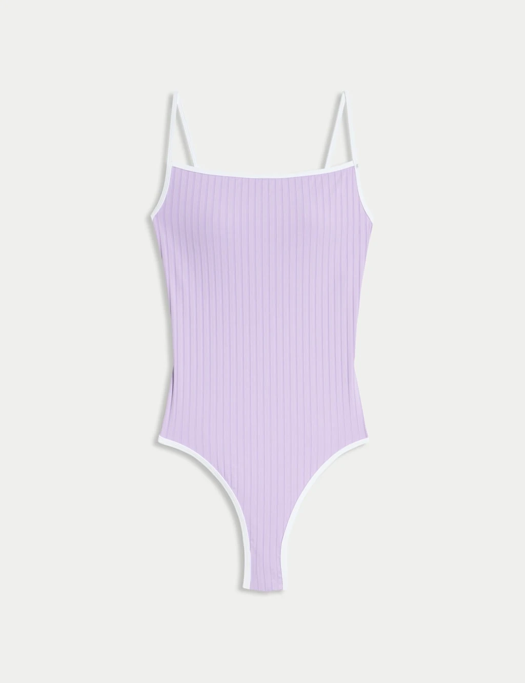 Ribbed Tipped Detail Square Neck Swimsuit 22 Ribbed Tipped Detail Square Neck Swimsuit - Image 20