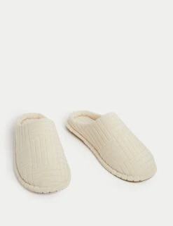 Round Toe Mule Slippers -M&S round toe mule slippers 6