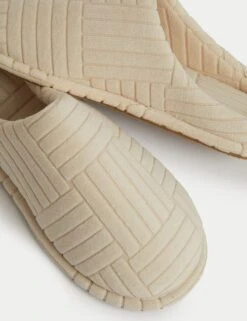 Round Toe Mule Slippers -M&S round toe mule slippers 8