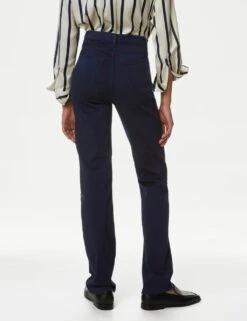 Roma Straight Leg Jeans 28 Roma Straight Leg Jeans -M&S sateen roma rise straight leg jeans 3