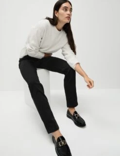 Roma Straight Leg Jeans 35 Roma Straight Leg Jeans -M&S sateen roma rise straight leg jeans 9