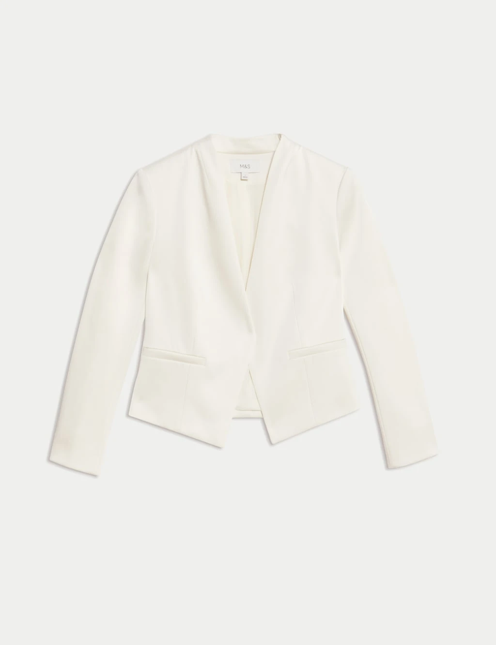 Satin Collarless Blazer 16 Satin Collarless Blazer - Image 14