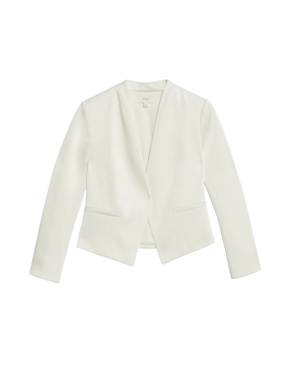 Satin Collarless Blazer 10 Satin Collarless Blazer - Image 8