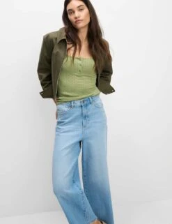 Pointelle Square Neck Vest -M&S scoop neck vest top 9