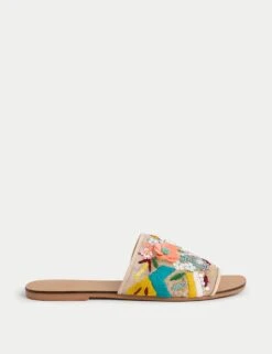 Sequin Flat Mules -M&S sequin flat mules 3
