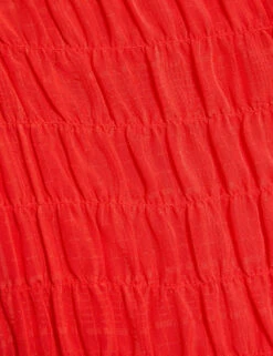 Shirred 3/4 Sleeve Button Through Blouse -M&S shirred 3 4 sleeve button through blouse 9