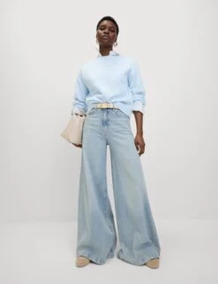 Slash Neck Relaxed Jumper With Alpaca -M&S slash neck relaxed jumper with alpaca 9