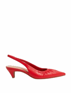 Slip On Kitten Heel Pointed Slingback Shoes -M&S slip on kitten heel pointed slingback shoes 1
