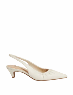 Slip On Kitten Heel Pointed Slingback Shoes -M&S slip on kitten heel pointed slingback shoes