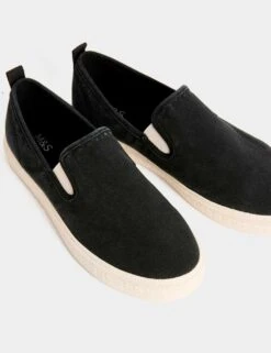 Slip On Plimsoll Trainers With Freshfeet™ -M&S slip on plimsoll trainers with freshfeet 3