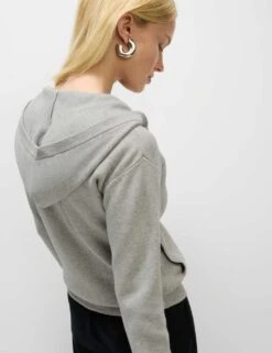 Soft Touch Knitted Zip Up Hoodie -M&S soft touch knitted zip up hoodie 17