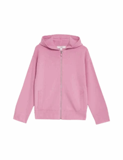 Soft Touch Knitted Zip Up Hoodie -M&S soft touch knitted zip up hoodie