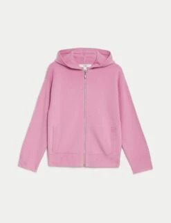 Soft Touch Knitted Zip Up Hoodie -M&S soft touch knitted zip up hoodie 6