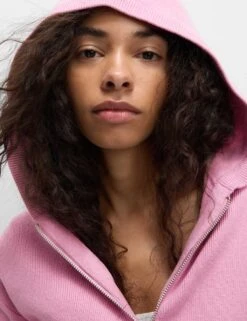 Soft Touch Knitted Zip Up Hoodie -M&S soft touch knitted zip up hoodie 9