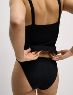 Textured High Leg Bikini Bottoms -M&S stay new chlorine resist high leg bikini bottoms 5