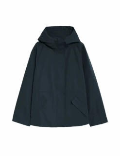 Stormwear™ Hooded Rain Jacket With Cotton -M&S stormwear hooded rain jacket with cotton 1