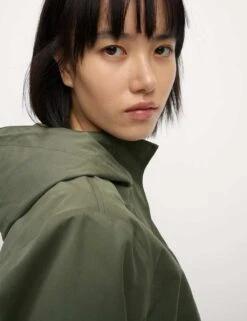 Stormwear™ Hooded Rain Jacket With Cotton -M&S stormwear hooded rain jacket with cotton 14