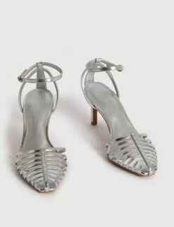 Strappy Stiletto Heel Sandals -M&S strappy stiletto heel sandals 5