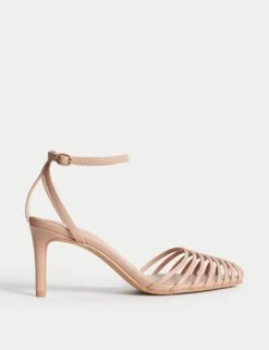 Strappy Stiletto Heel Sandals -M&S strappy stiletto heel sandals 6