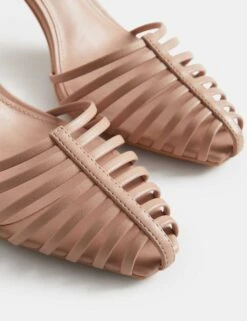 Strappy Stiletto Heel Sandals -M&S strappy stiletto heel sandals 7