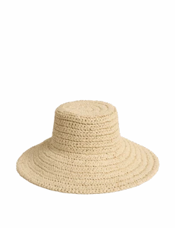 Straw Wide Brim Hat -M&S straw wide brim hat