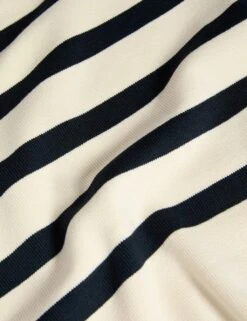 Striped Crew Neck Fitted Jumper -M&S striped crew neck fitted jumper 8