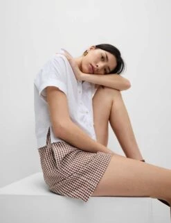 Pull On Shorts -M&S striped shorts 3