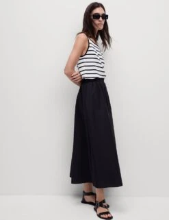 Striped Square Neck Fitted Knitted Vest -M&S striped square neck fitted knitted vest 10