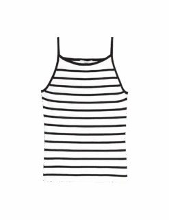 Striped Square Neck Fitted Knitted Vest -M&S striped square neck fitted knitted vest