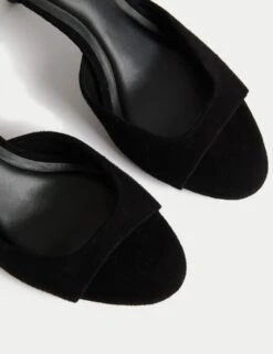 Suede Ankle Strap Stiletto Heel Sandals -M&S suede ankle strap stiletto heel sandals 5