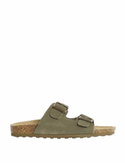 Suede Buckle Footbed Mules -M&S suede buckle footbed mules