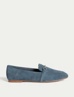 Suede Chain Detail Flat Loafers -M&S suede chain detail flat loafers 10