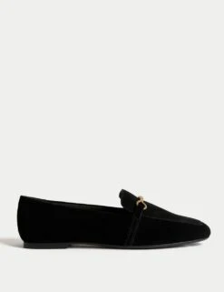 Suede Chain Detail Flat Loafers -M&S suede chain detail flat loafers 4