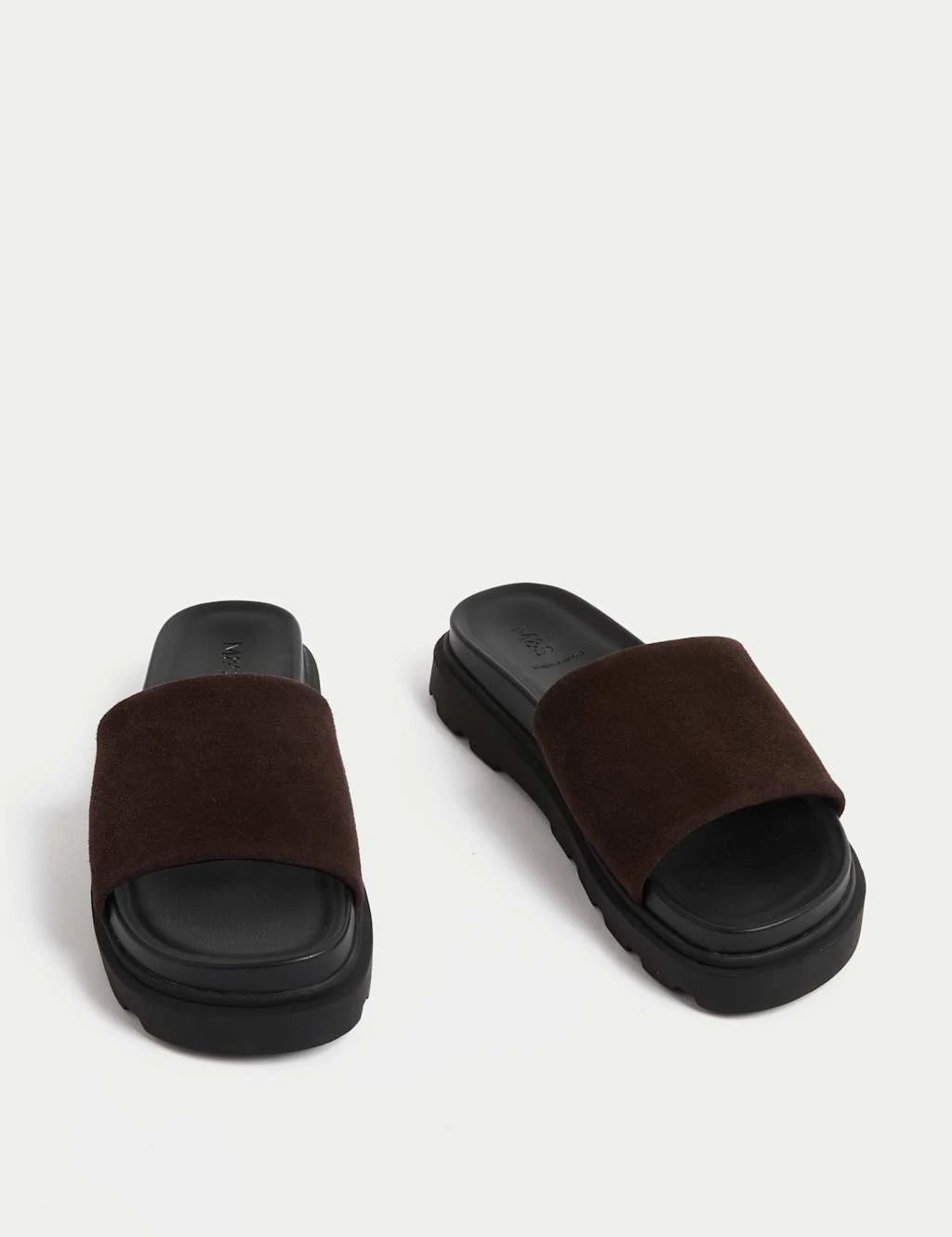 Suede Chunky Flatform Mules 6 Suede Chunky Flatform Mules - Image 4
