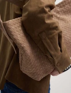 Suede Collared Button Through Shirt -M&S suede collared button through shirt 8