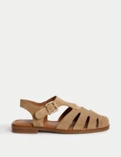 Wide Fit Suede Fisherman Sandals -M&S suede fisherman sandals 1