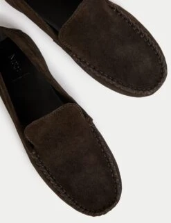 Suede Flat Loafers -M&S suede flat loafers 3